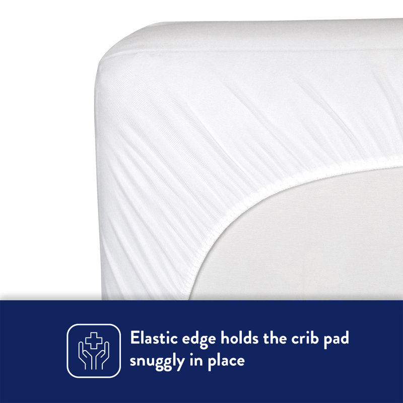 Kolcraft Fitted Waterproof Baby Crib & Toddler Bed Mattress Protector ...
